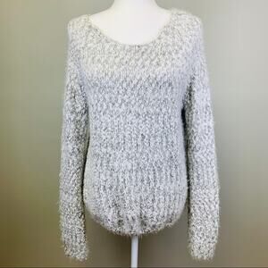 Soft White & Gray Sweater, Buffalo David Bitton, L